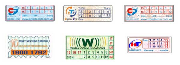 in tem bảo hành giá rẻ tại bình phước