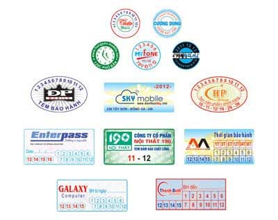 in tem bảo hành giá rẻ tại Cao Bằng