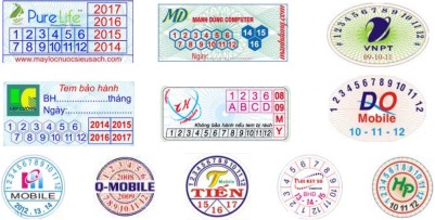 in tem bảo hành giá rẻ tại Bình Chánh