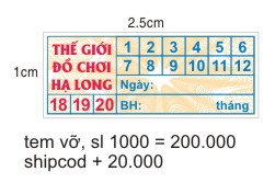 in tem vỡ bảo hành giá rẻ Hà Giang